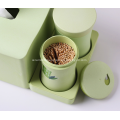 Bamboo Tissue Box Napkin Holder with Toothpick Holder